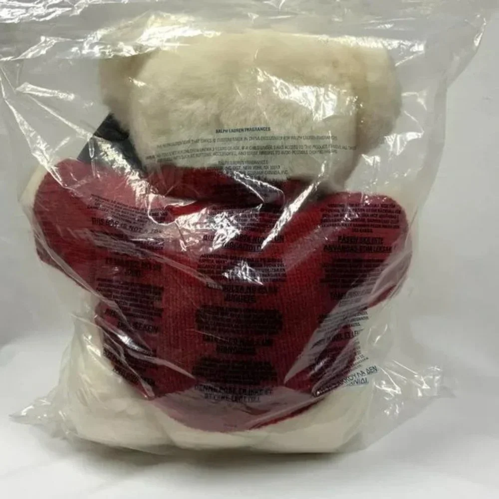 Ralph Lauren Polo White‎ Teddy Bear Plush Red Sweater 1999 2000 NIP Jointed - Picture 4 of 13